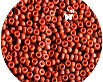 Size 11/0 Matte Opaque TerraCotta 11-1236 Miyuki Seed Beads (10gr), DIY Jewelry Bead Supply