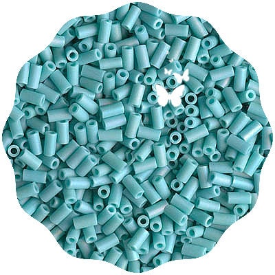 Opaque Turquoise Blue Tri Beads 500pc #TRI09b