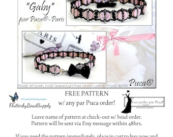 GASBY Bracelet, Digital PDF Pattern by Les Perles par Puca® (Free Pattern Available, or Buy Now)