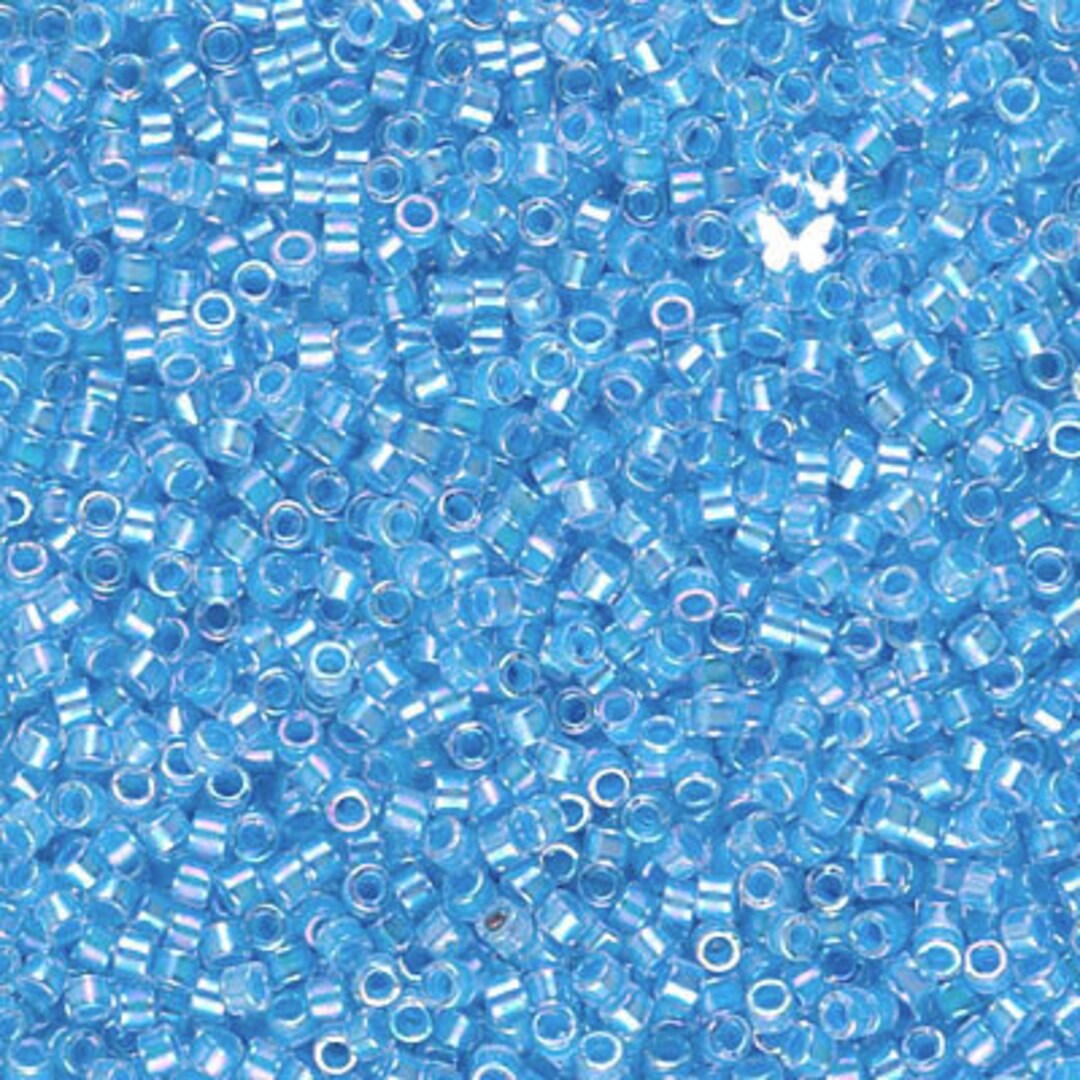 DB076 Light Blue Lined Crystal AB Size 11/0 Miyuki Delica (5gr) - Etsy