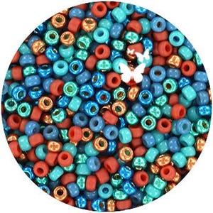 Size 11/0 BLUE CORALS MIX-143 Miyuki Seed Beads (10gr) - Etsy