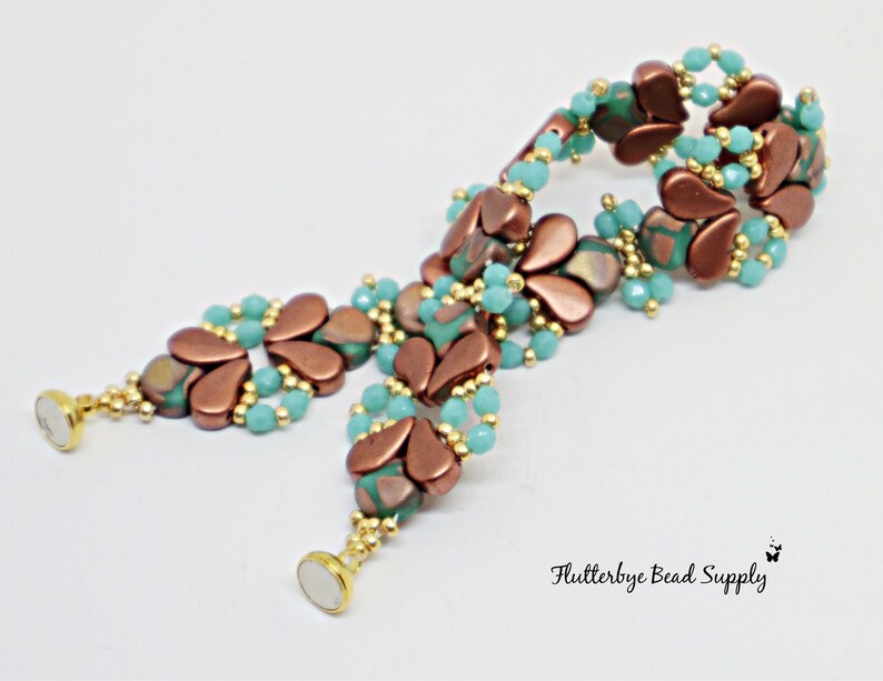 DIY Jewelry Bead Pack Deb Roberti/'s Paisley Bow Beaded Bracelet /& Earrings Tutorial Sold Separately