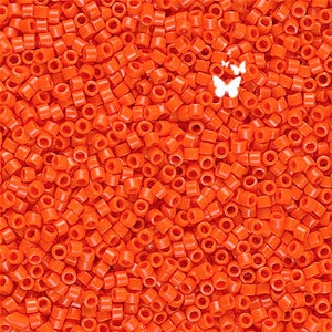 DB722 Opaque Orange Size 11/0 Miyuki Delica (5gr), DIY Jewelry Bead Supply