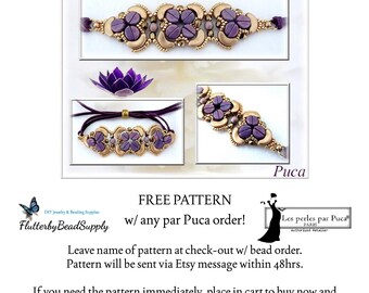 FOREVER Bracelet Digital PDF Pattern by Les Perles par Puca® (Free Pattern Available, or Buy Now)
