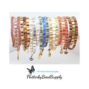 DIY Jewelry, EZ SuperDuo 3-Wrap Bracelet Bead Kit - Free Digital Pattern Included