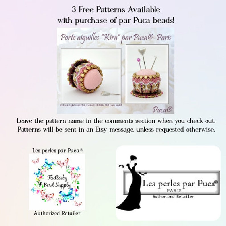 Free K' alys Pattern w/ Any Les Perles par Puca® Purchase ... Please Read Listing Details, DIY Jewelry, Bead Supply image 5