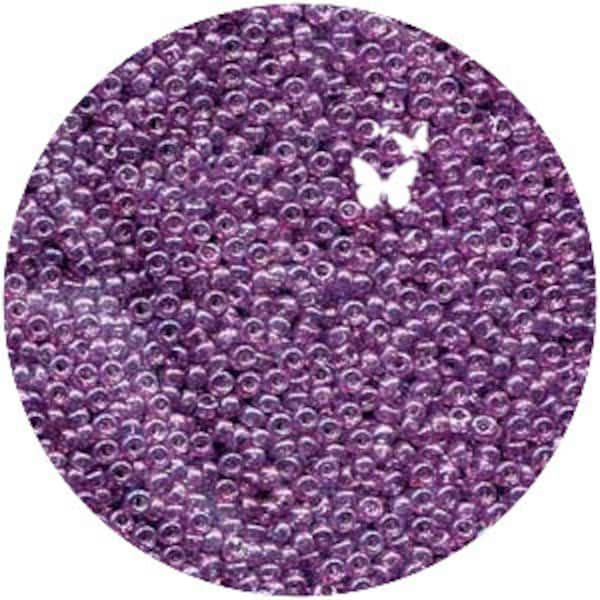 Size 11/0 Light Amethyst Gold Luster #316 Miyuki Seed Beads (10gr), DIY Jewelry Bead Supply