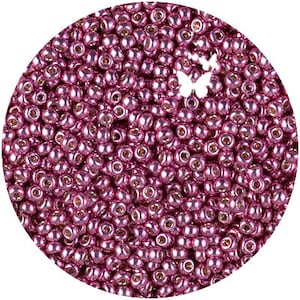 11-4210, Miyuki 22g Duracoat Galvanized Hot Pink 11-4210, Miyuki 22g Duracoat Galvanized Hot Pink
