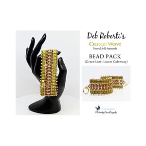 Deb Roberti's Crescent Weave Bracelet BEAD PACK ~ Tutorial Sold Separately