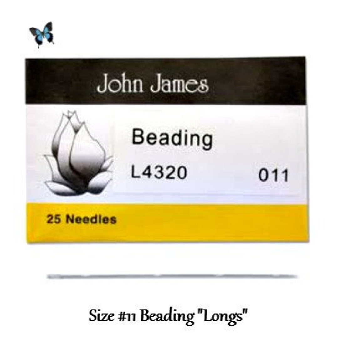 John James #11 English Beading Needles Medium-Heavy (25-Pcs)
