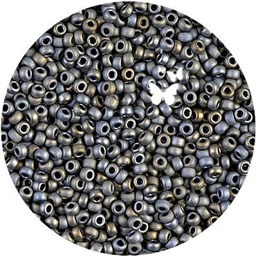【Duru様用】MEATHOOK SEED / Embedded Miyuki Delica Seed Bead 11/0 Matte Silver 2-inch Tube DB321