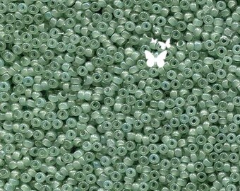 2375 Translucent Sage, Size 11/0, 8/0 Miyuki Seed Beads (10gr)