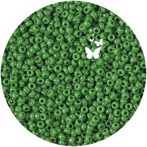 Size 11/0 Opaque Jade Green 11-411 Miyuki Seed Beads (10gr), DIY Jewelry Bead Supply