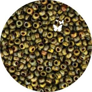 11-4519, Miyuki 22g Op Dk Yellow Picasso 11-4519, Miyuki 22g Op Dk Yellow Picasso