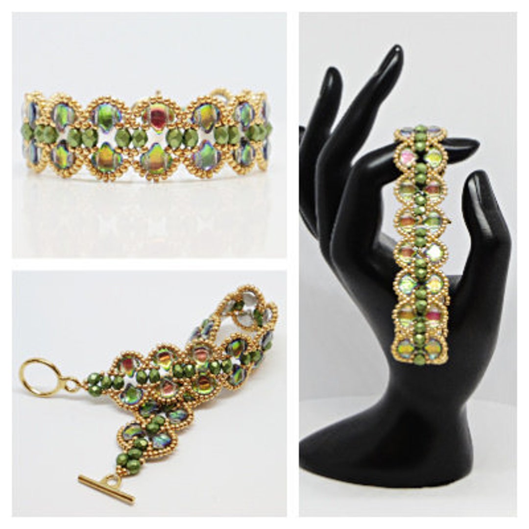 UTOPIA DIY Jewelry Bead Pack, Deb Roberti's lunar Band Beaded Bracelet