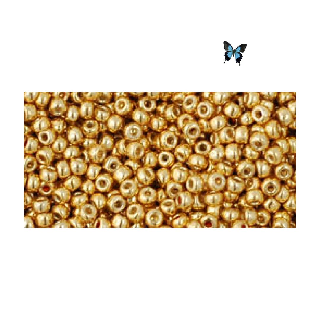 TR-PF557 Galvanized Starlight Gold Permafinish, Size 11/0, 8/0, 6