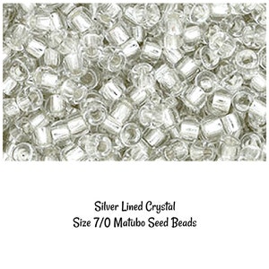 MATUBO Size 7/0 Silver Lined Crystal Czech Glass Beads (10gr), DIY Jewelry Bead Supply