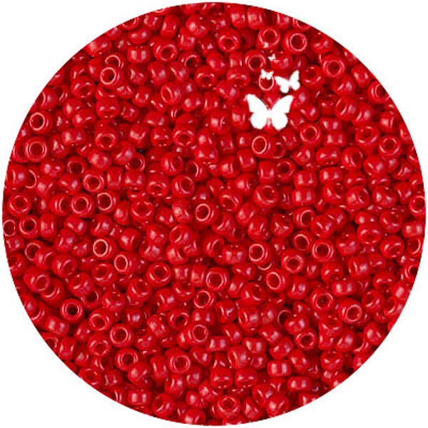 Size 11/0, 8/0 Opaque Red #408 Miyuki Seed Beads (10gr), DIY Jewelry Bead Supply