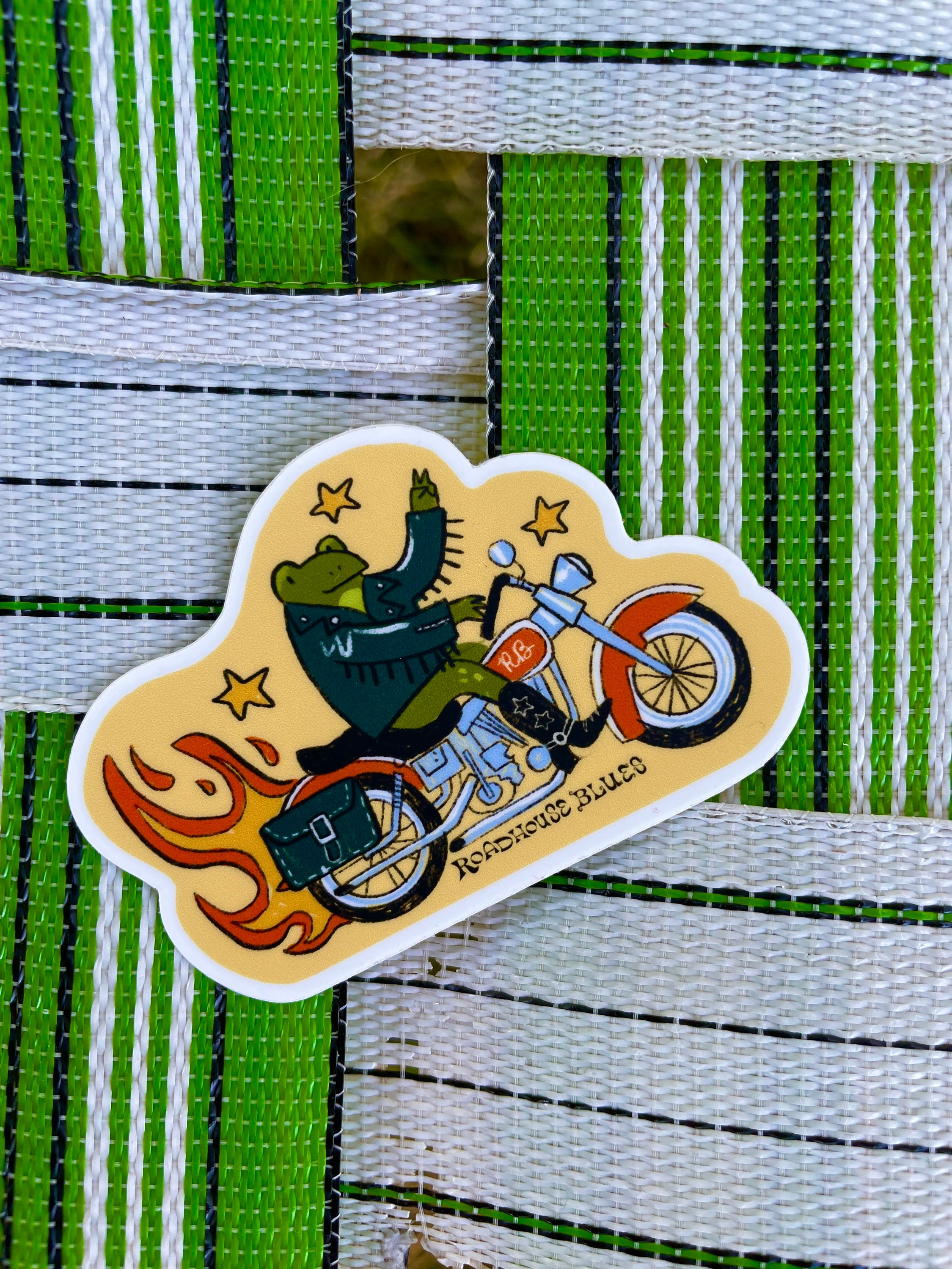 Rough Rider Toad Sticker Easy Rider Biker Frog Sticker - Etsy