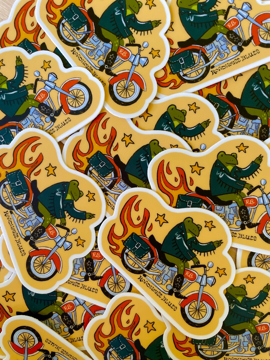Rough Rider Toad Sticker Easy Rider Biker Frog Sticker - Etsy