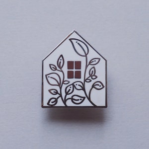 House Enamel Pin | Cute House Pin | New Home Gift | House Warming | Home | Cottage Core | Greenhouse | Brooch | Stocking Filler | Gift Idea