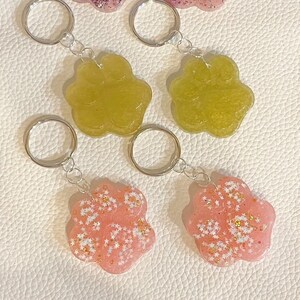 FREE SHIPPING! Paw Keychains Dog Paw Cat Paw Personalize it!
