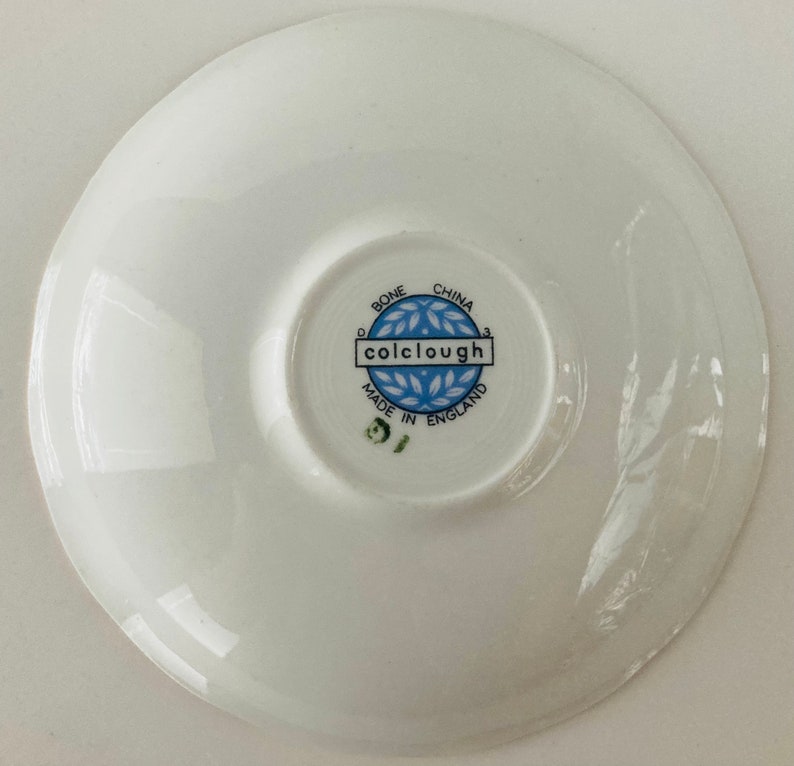 Colclough Garden Scene Tea Cup /& Saucer Set