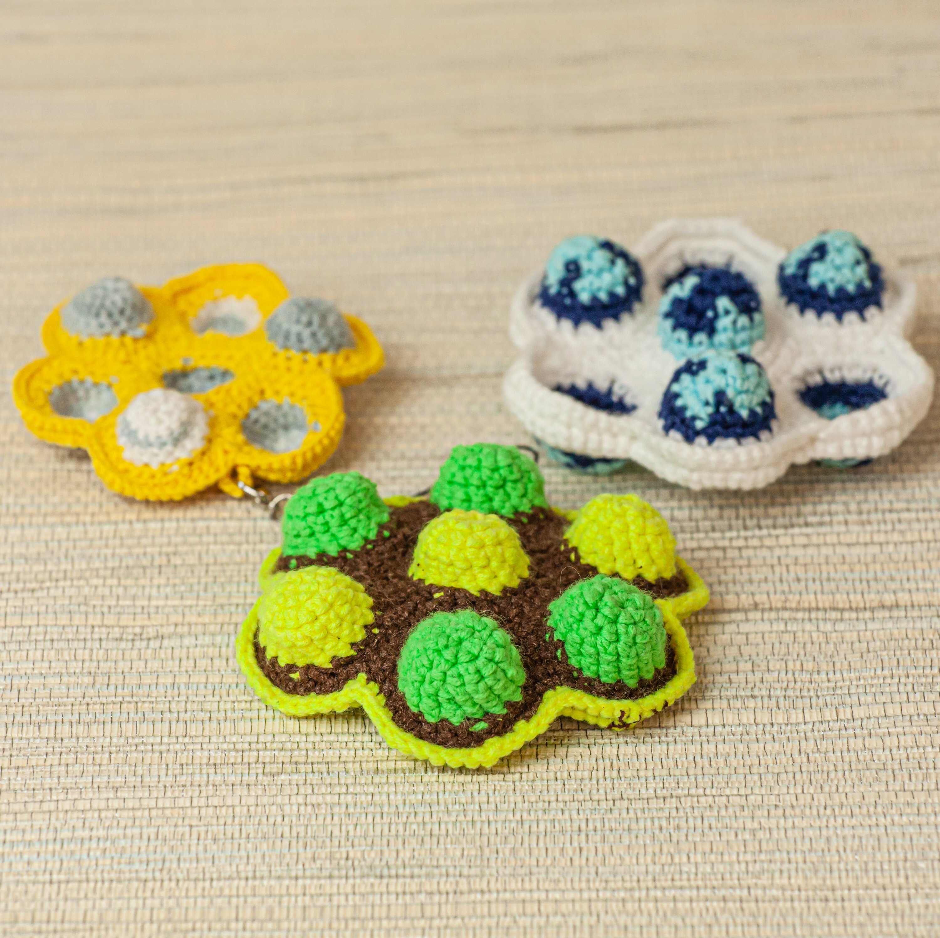 Popit crochet popit fidget toy stress Balls dimple Etsy