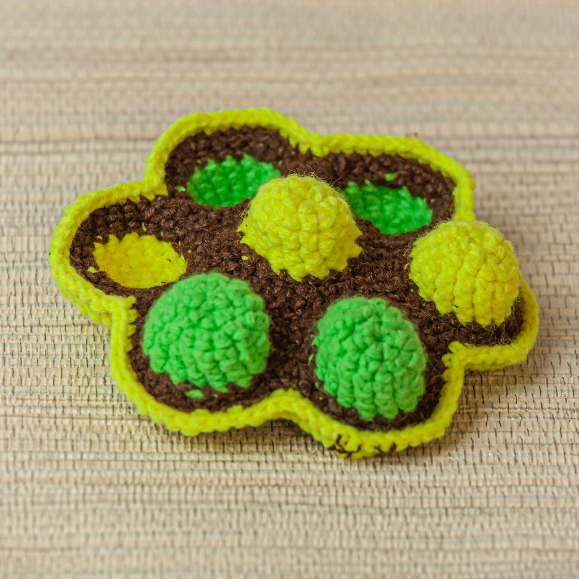 Popit crochet popit fidget toy stress Balls dimple Etsy