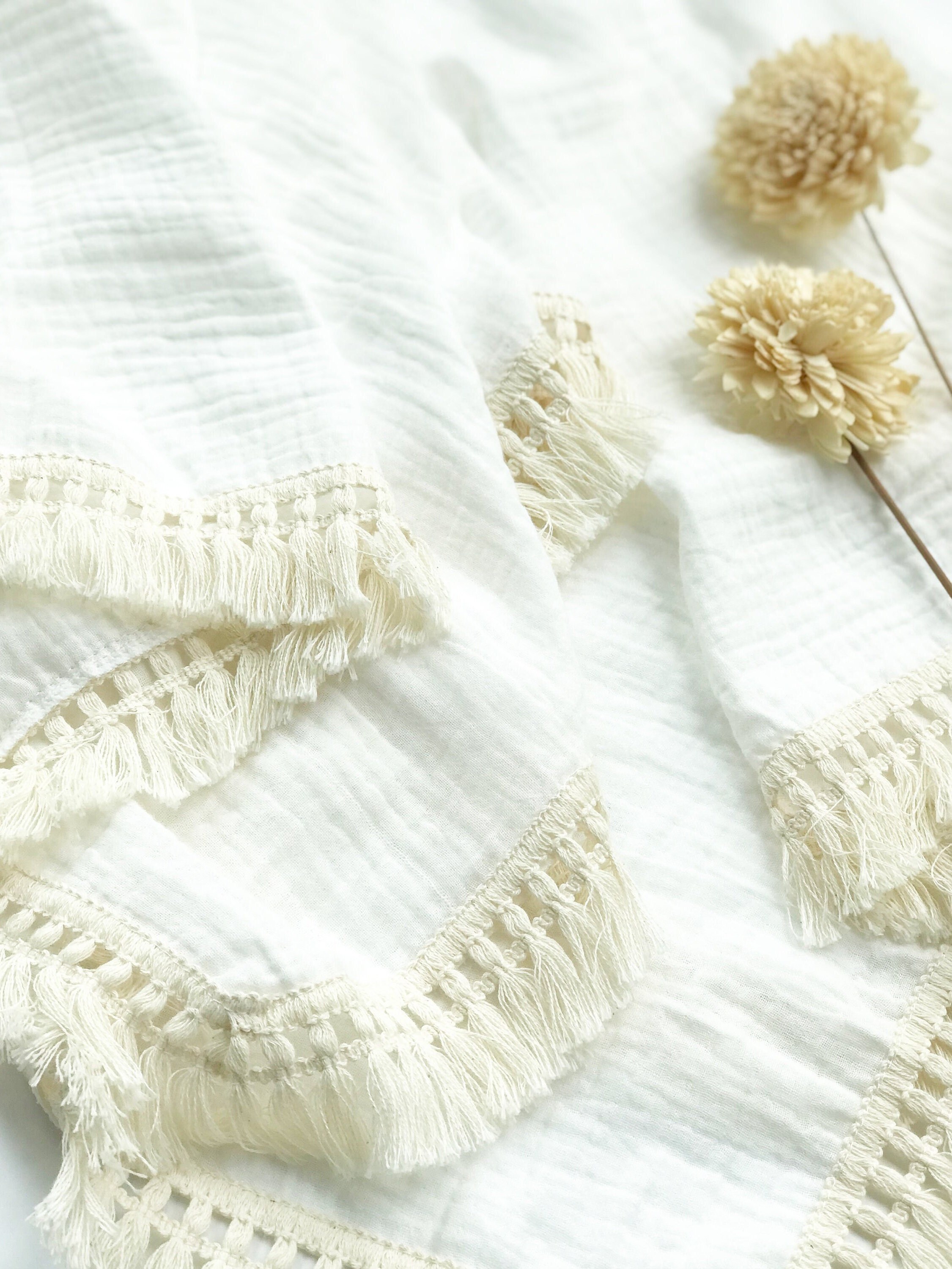 Personalized Boho Baby Swaddle Pure Cotton Muslin Baby Etsy