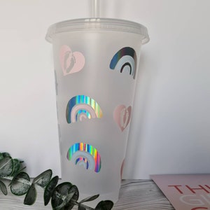 personalised Student midwife cup, future midwife reusable cup, with lid and straw. midwife tumbler, midwife cold cup image 3