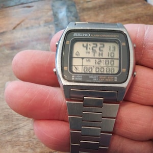 Vintage 1983 Seiko A714-5009 Running Man Digital LCD Men's - Etsy