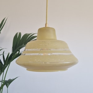 Space Age Ceiling Lamp / Mid Century Modern Pendant Light / Vintage Home Decor / Retro Dining Room Lighting / Yugoslavia / 1970s