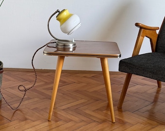 Vintage Wooden Small Side Table / Sofa Table / End Table / Bedside Table / Rockabilly Plant Stand / 1950s / 1960s