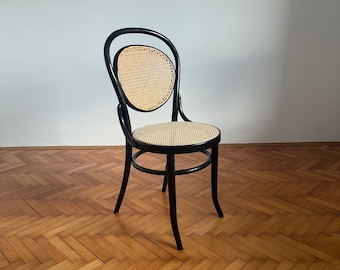 Mid Century Wooden Chair / Bentwood Chair /  Rattan Dining Chair / Iconic Shape / Thonet Chair / Stol Kamnik / Yugoslavia / 1970s