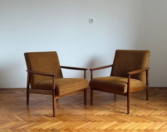 1 von 2 Vintage Jugoslawien / gelber Sessel / Vintage Sessel / Jugoslawien / gelber Sessel / Polstersessel