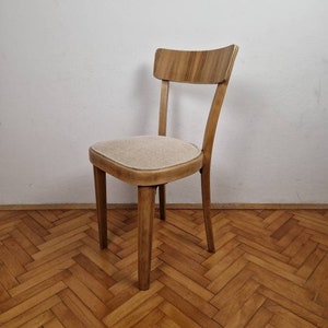 Rare Mid Century Modern Brown Wooden Dining Chair / Wooden Rustic Farmhouse Chair / Accent Chair / Stol Kamnik / Made in Yugoslavia / 1960s