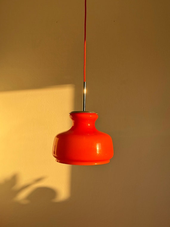 モダンライト オレンジ オレンジ フロアスタンド 照明 収納付き モダン