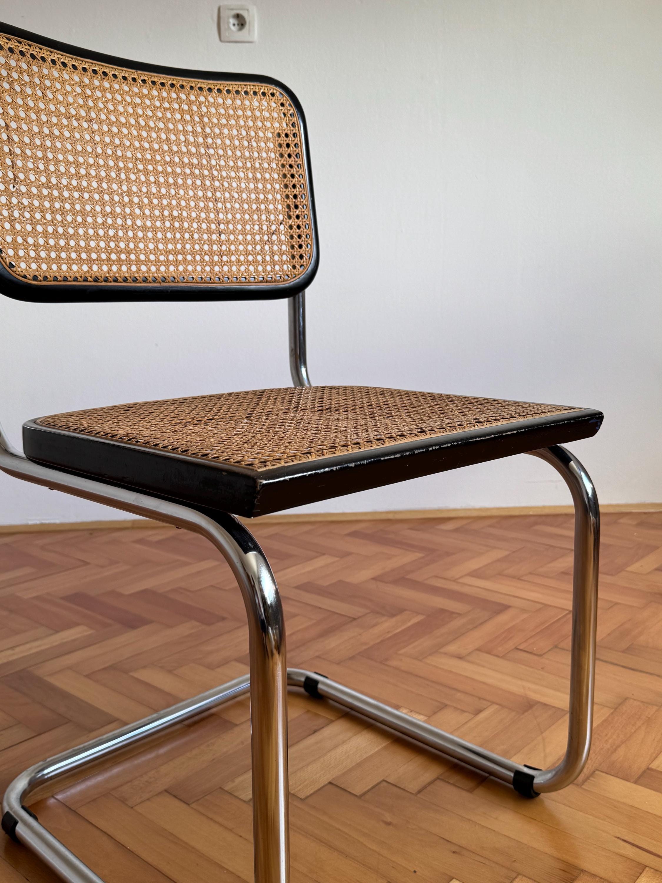 Vintage Cesca Chair / Marcel Breuer B32 Cantilaver Chair / Mid