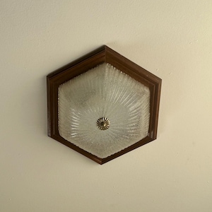 Vintage Murano glass ceiling lamp / Mazzega style / wall lamp / flush mount / Italian design / ceiling lamp 1970