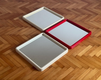 Kartell Wall Mirror Anna Castelli Ferrieri 1960s Square Plastic