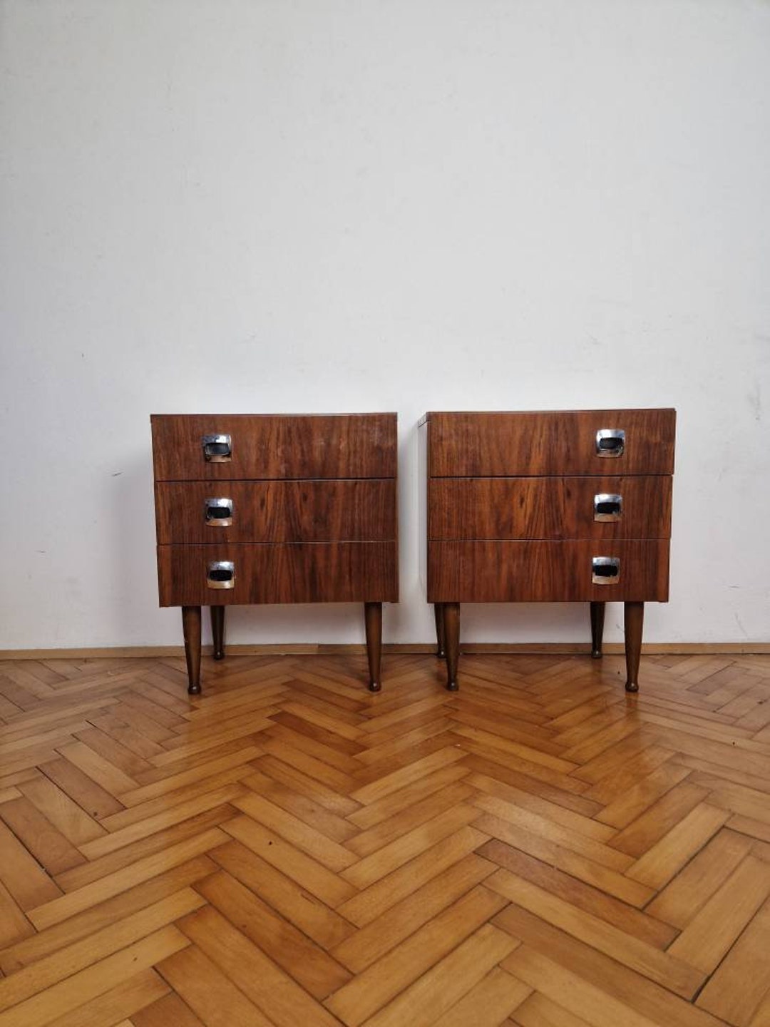 Set of 2 Bedside Tables / Vintage Night Table / 60s / Etsy