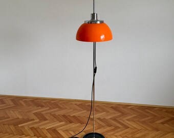 伊70s vintage lamp made in Italy イタリア レトロ Vintage Orange Floor Lamp 