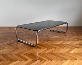 Vintage Paolo Piva B&B Italia Alanda Glass Coffee Table