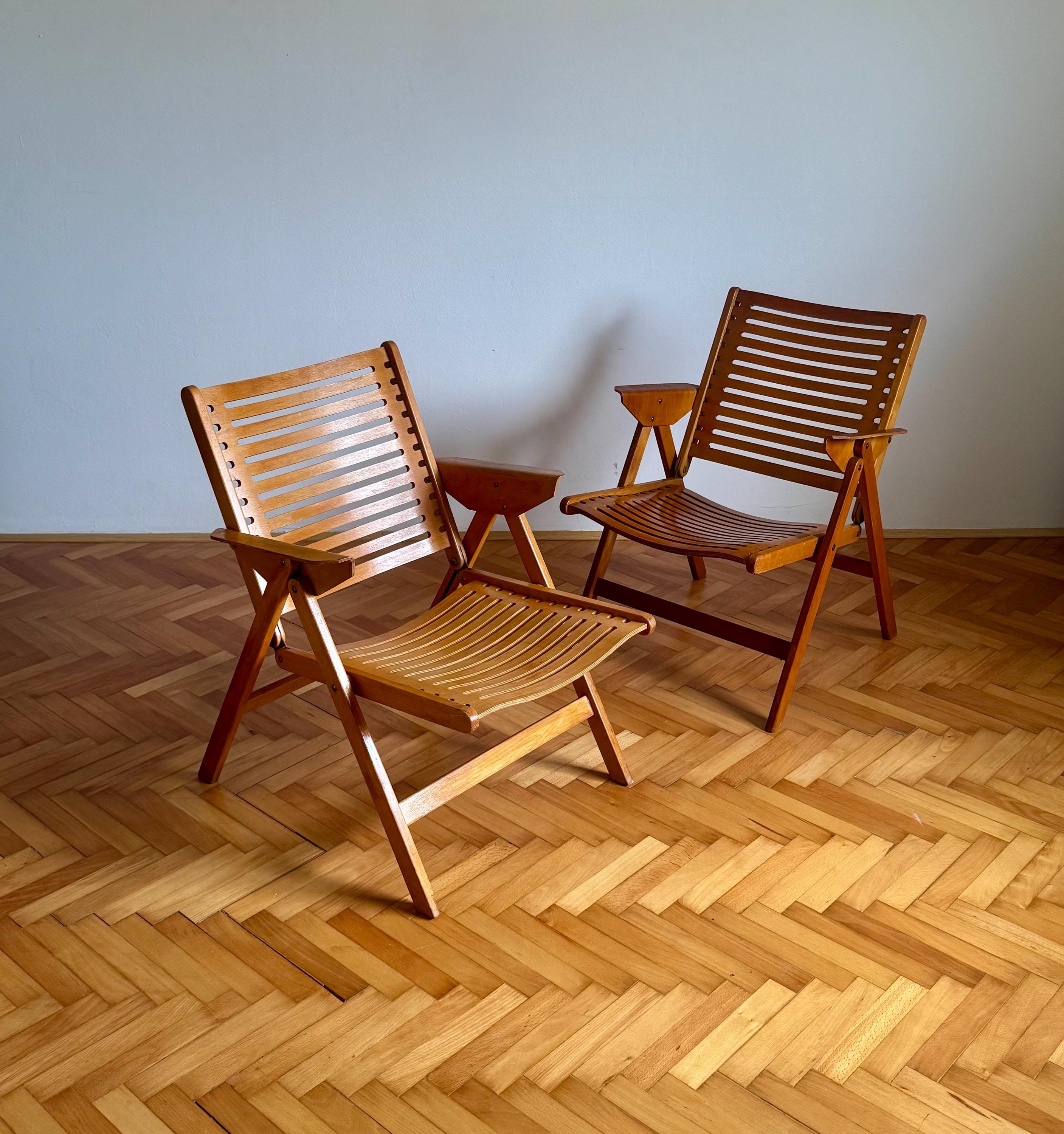 Niko Kralj Rex デイベッド 70年代 折り畳み 北欧　／アルテック 1 of 2 Vintage Rex Armchair Designed by Niko Kralj / Stol Kamnik