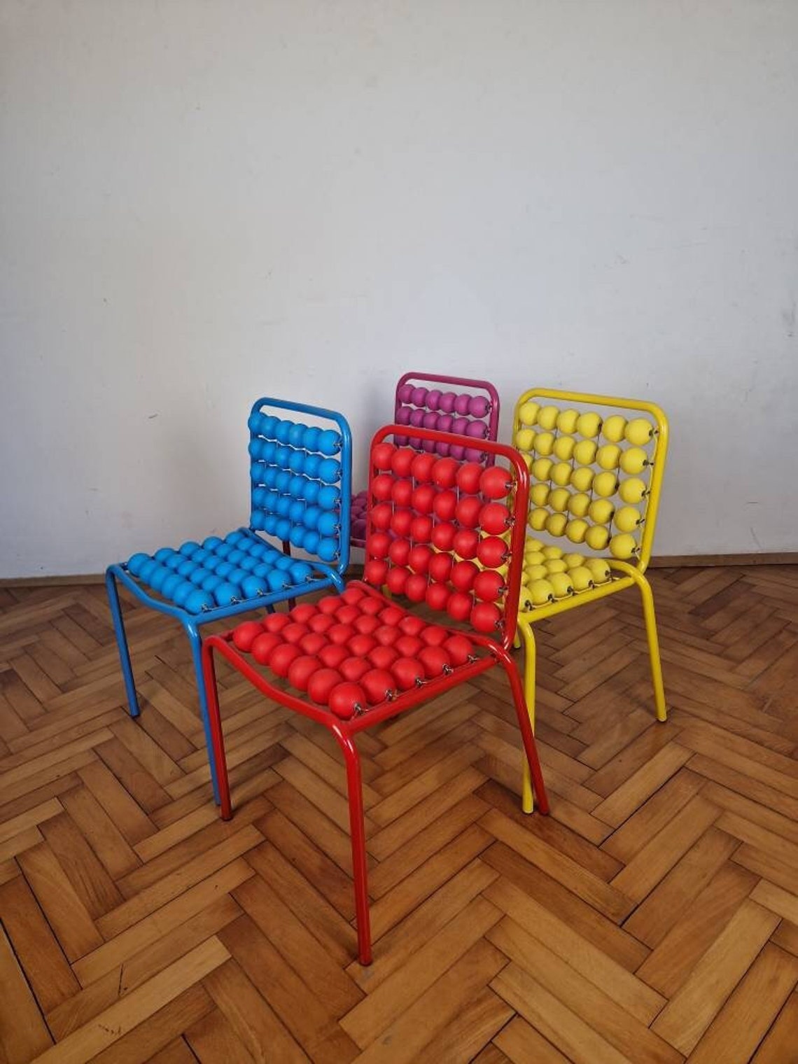 1 of 5 Vintage Children's Chairs / Antique Pop Art Chairs Etsy