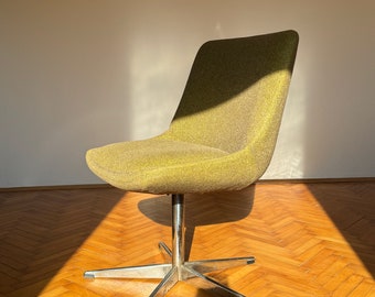 Vintage Stühle / 1970er Jahre / Stol Kamnik / Bürostuhl / Armlehnstuhl / Chrom Metall Stuhl / Mid Century / Made in Jugoslawien