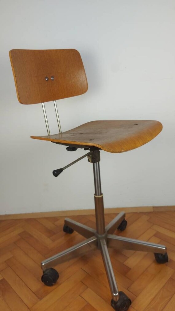Vintage bureaustoel / Stol Kamnik Bureaustoel / jaren - Etsy België
