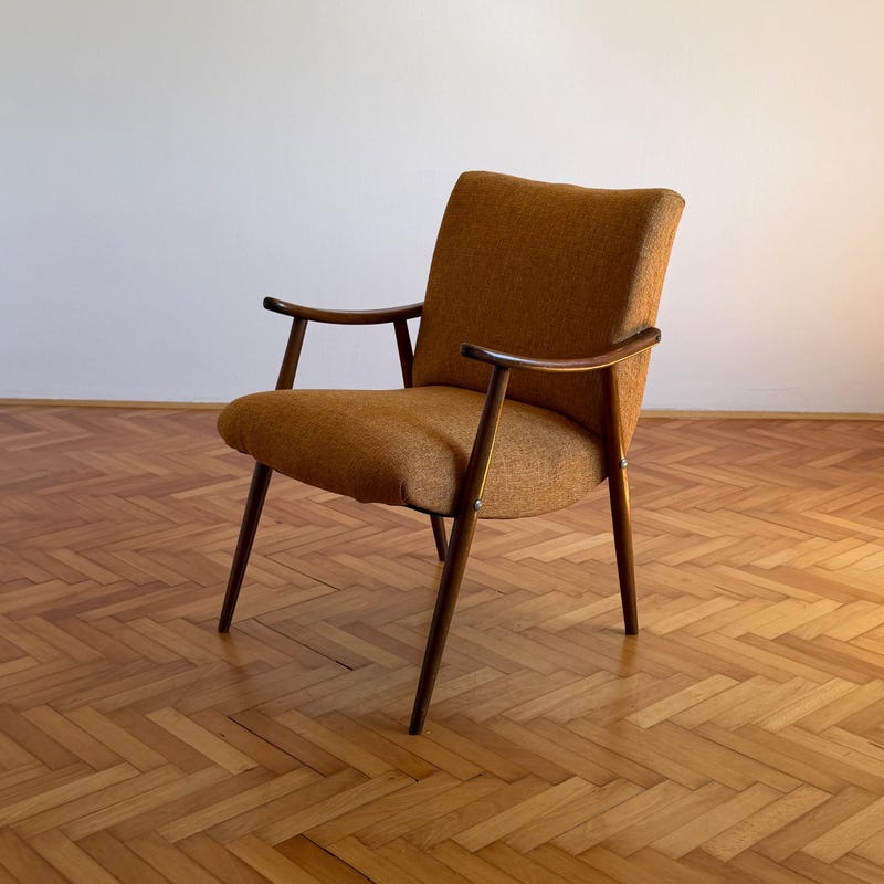Tbular Shell 70s Curved Armchair - Etsy