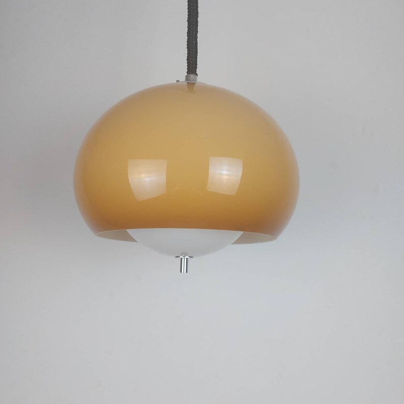 Iconic rare Meblo Guzzini Space Age Ceiling Light 'Burgos' / Vintage Pendant Light / Retro Lamp / Italian Design / Mid Century / 70s zdjęcie 2